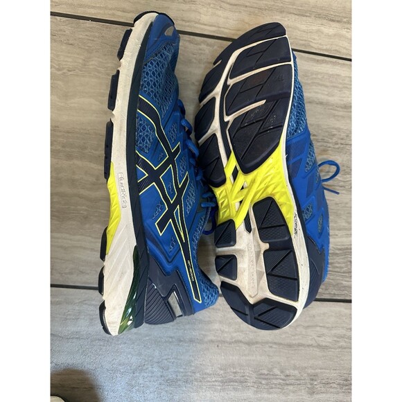 Asics Men's Running Shoes Blue-Yellow0Black Size 11 F820917 T705N - Picture 6 of 16